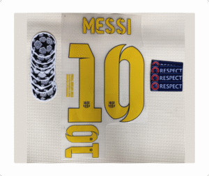 Set Barcelona Messi Kit 2015 Ucl Dorsal+2 Parches