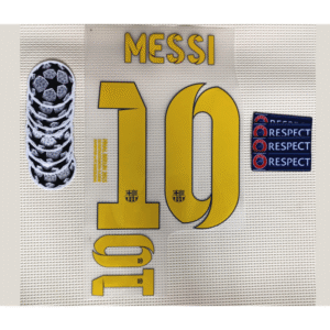 Set Barcelona Messi Kit 2015 Ucl Dorsal+2 Parches