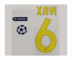 Set Barcelona Xavi Kit 2010 Ucl Dorsal+3 Parches