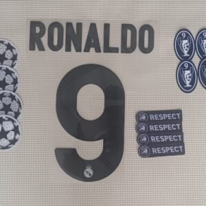 Set C. Ronaldo Rm Kit 2009 Dorsal+ 3 Parches