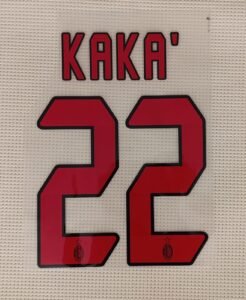 Dorsal Kaka AC Milan rojo 2007