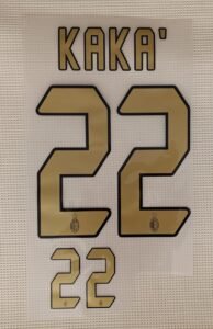 Dorsal Kaka AC Milan 2007 dorado