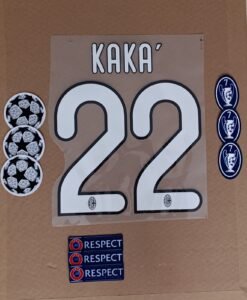 Set Ac Milan Kaka Kit 2008 Ucl Dorsal+ 3 Parches