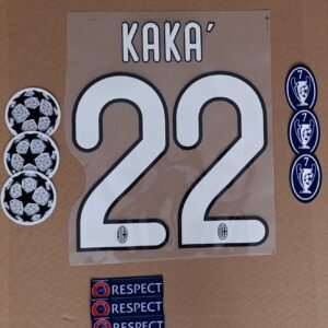 Set Ac Milan Kaka Kit 2008 Ucl Dorsal+ 3 Parches