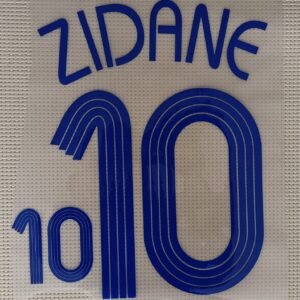 Dorsal Zidane Francia 2006 azul