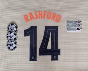 Set Barcelona Rashford alternativa Kit 2025 UCL Dorsal+ 2 Parches