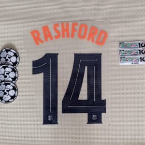 Set Barcelona Rashford alternativa Kit 2025 UCL Dorsal+ 2 Parches