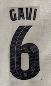 Dorsal Gavi Barcelona UCL 2025 visitante