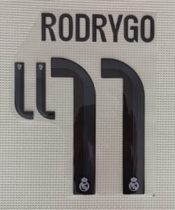 Dorsal Rodrygo Real Madrid UCL 2025 local