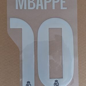 Dorsal Mbappe Real Madrid UCL 2025 visitante