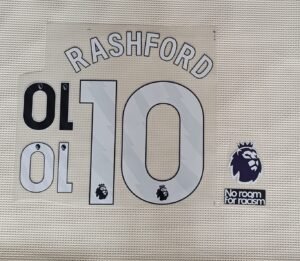 Set Rashford Man United Premier League dorsal+ 1 parche
