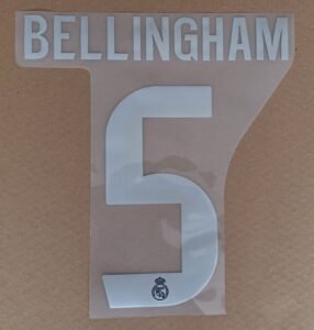 Dorsal Bellingham Real Madrid UCL 2025 visitante