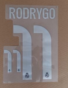 Dorsal Rodrygo Real Madrid UCL 2025 visitante