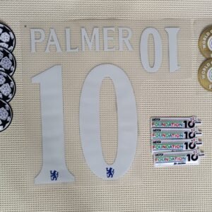 Set Chelsea Cole Palmer local UCL dorsal+3 parches