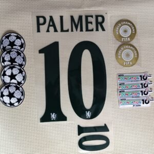 Set Chelsea Cole Palmer visitante UCL dorsal+3 parches