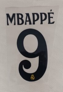 Dorsal Mbappe Real Madrid UCL 2024 visitante