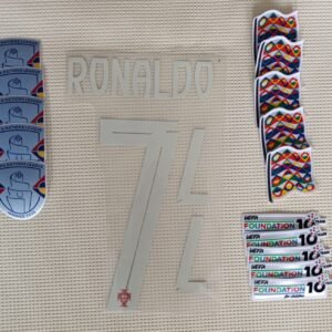 Set Portugal C. Ronaldo Nations League 2025 dorsal+ 3 parches