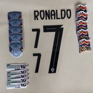 Set Portugal C. Ronaldo Nations League 2025 dorsal+ 3 parches