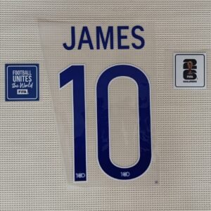 Set Colombia James Rodriguez 100 años dorsal+ 2 parches