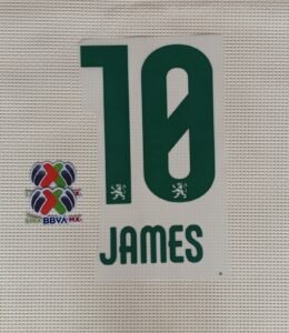Set Club Leon James visitante dorsal+ 1 parche