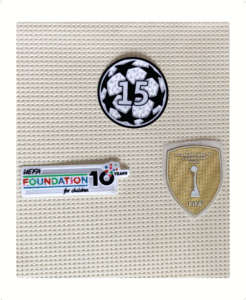 Set de parches Real Madrid UCL 2025