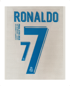 Dorsal C. Ronaldo Real Madrid UCL 2018 azul