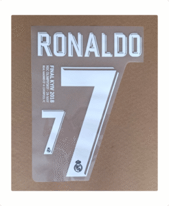 Dorsal C. Ronaldo Real Madrid UCL 2018 blanco