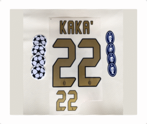 Set Ac Milan Kaka Kit 2007 Dorado Ucl Dorsal+2 Parches