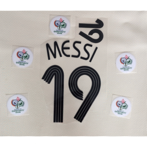 Set Messi Argentina 2006 Dorsal + Parche