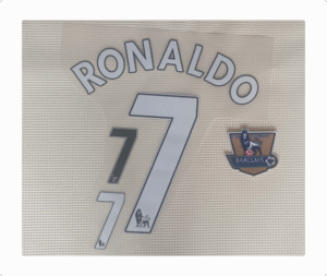 Set C. Ronaldo Man U Kit 2007 Premierleague Dorsal+1 Parche