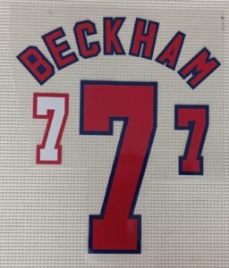 Dorsal Beckham Inglaterra 1998