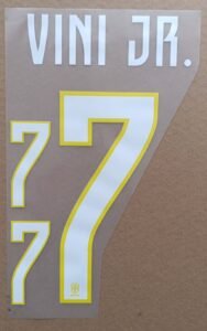 Dorsal Vini JR Brasil visitante 2026