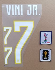 Set Vini JR Brasil WC 2026 Dorsal+2 Parches