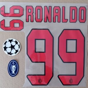 Set Ronaldo Nazario AC Milan visitante 06/07