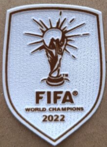 Parche Argentina campeon WC 2022 blanco