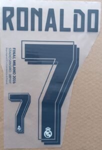 Dorsal C. Ronaldo Real Madrid 2016