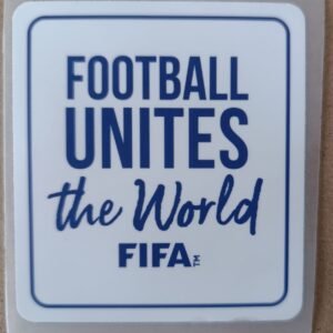 Parche FOOTBALL UNITES THE WORLD blanco