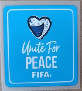 Parche UNITE FOR PEACE azul claro