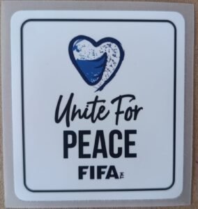 Parche UNITE FOR PEACE blanco