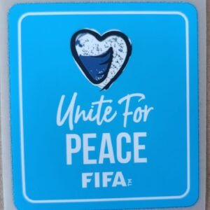 Parche UNITE FOR PEACE azul claro