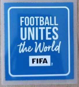Parchre FOOTBALL UNITES THE WORLD azul