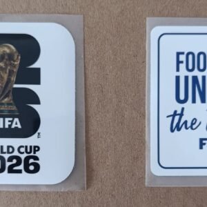 Set de parches WC 26 blanco + FOOTBALL UNITES blanco