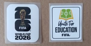 Set de parches WC 26 blanco + UNITE FOR EDUCATION blanco