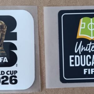 Set de parches WC 26 blanco + UNITE FOR EDUCATION negro