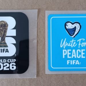 Set de parches WC 26 negro + UNITE FOR PEACE azul claro