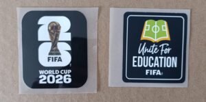 Set de parches WC 26 negro + UNITE FOR EDUCATION negro