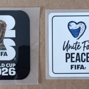 Set de parches WC 26 negro + UNITE FOR PEACE blanco