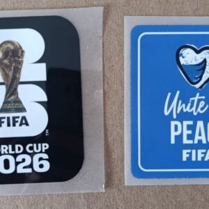 Set de parches WC 26 negro + UNITE FOR PEACE azul