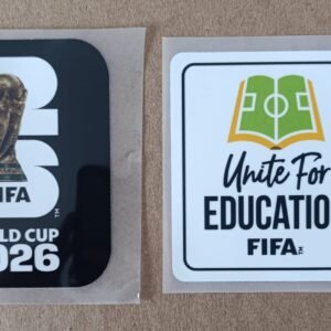 Set de parches WC 26 negro + UNITE FOR EDUCATION blanco