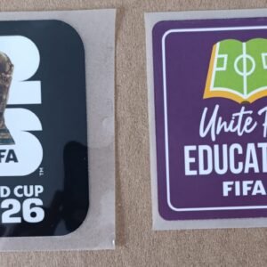 Set de parches WC 26 negro + UNITE FOR EDUCATION morado